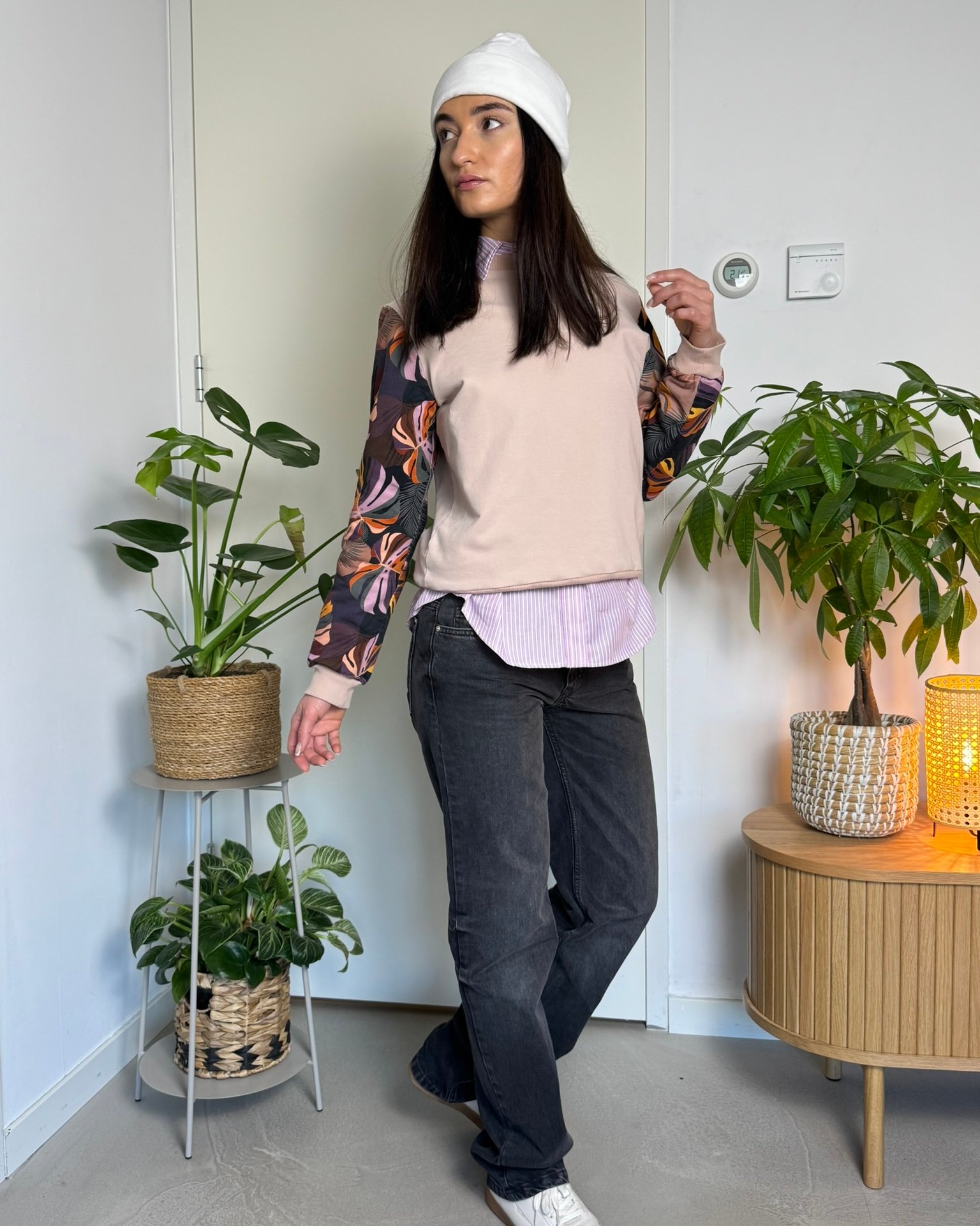 CHARLLOT SWEATSHIRT PEACEFUL BOHO MONSTERA