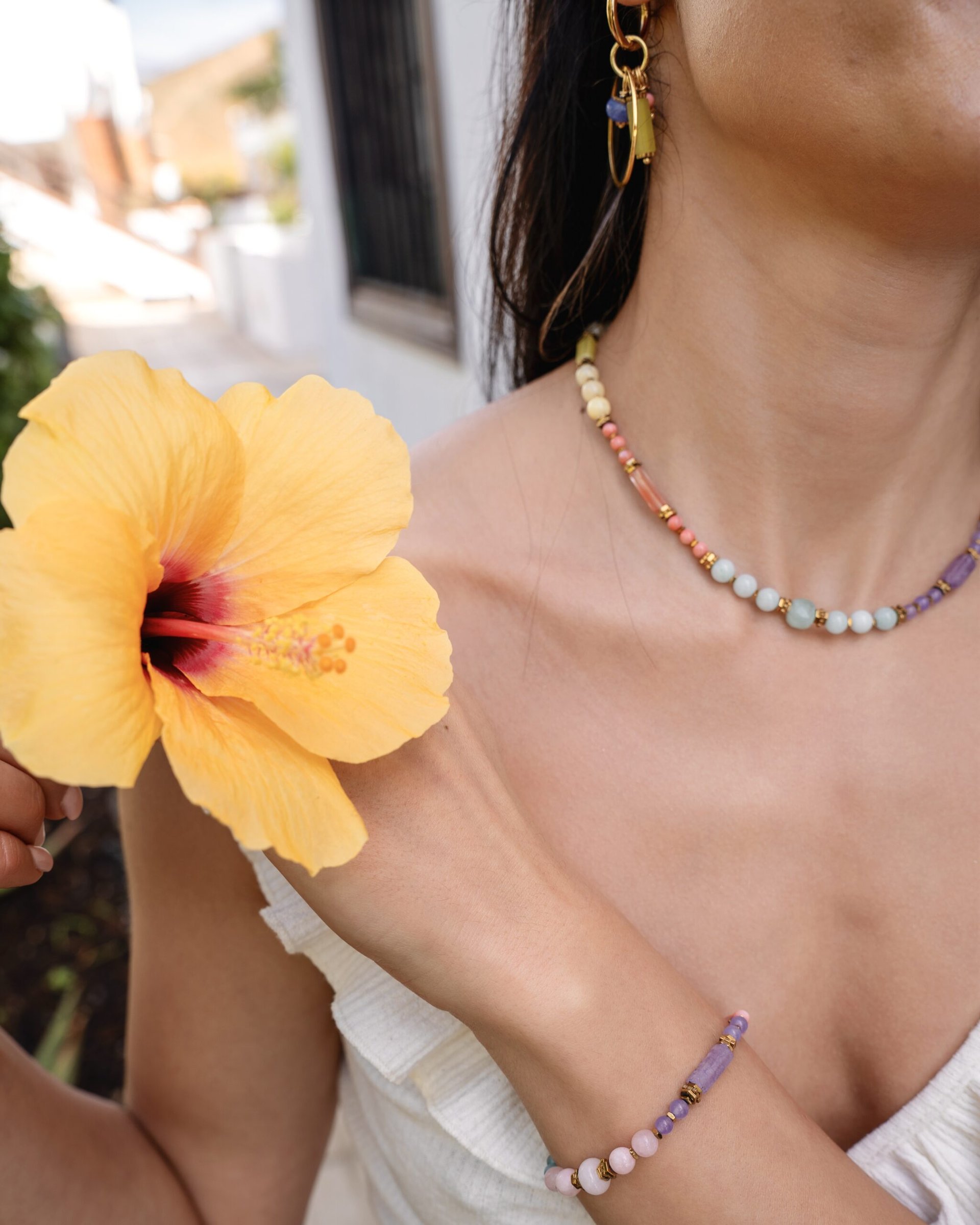 JOY FREQUENCY- Yvonne set necklace bracelet earrings