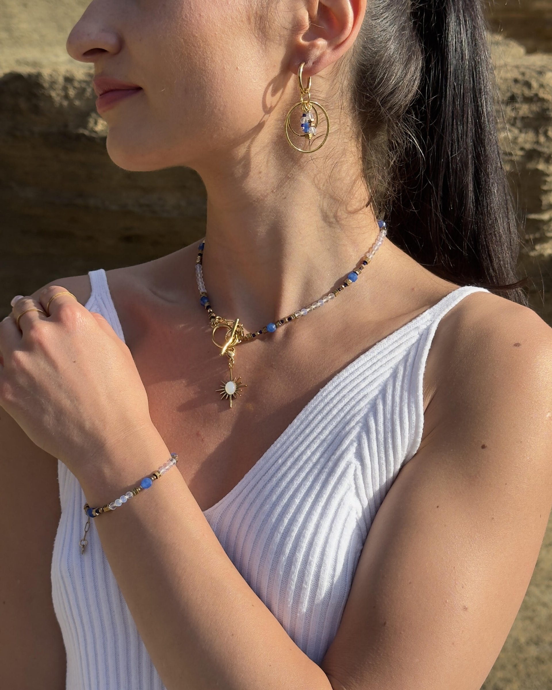 SOPHISTICATED CONFIDENCE- Margaret set necklace bracelet earrings