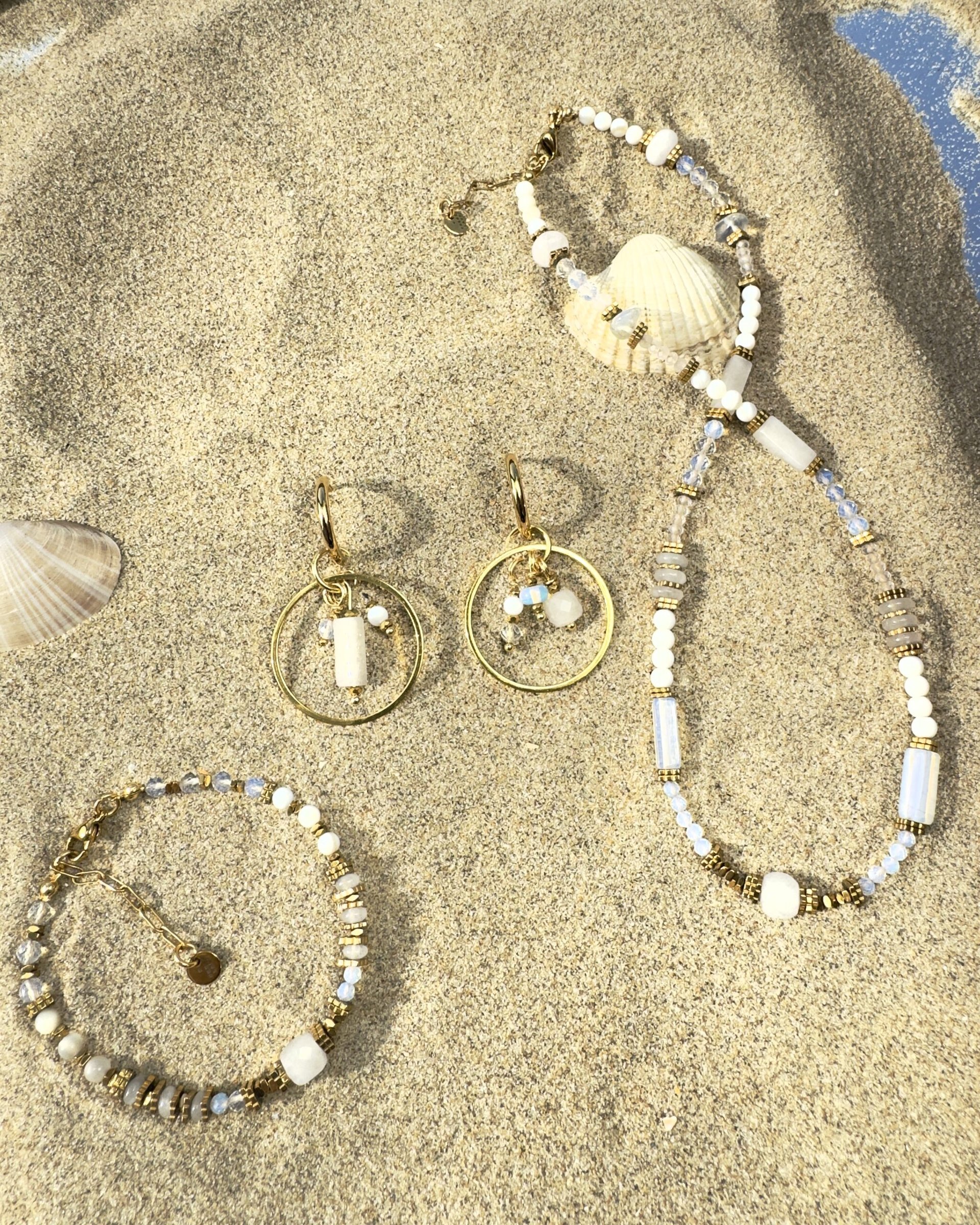 PURE FLOW- Blanca set necklace bracelet earrings